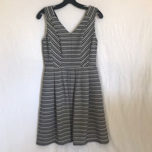 Taylor Black and White Stripped Dress